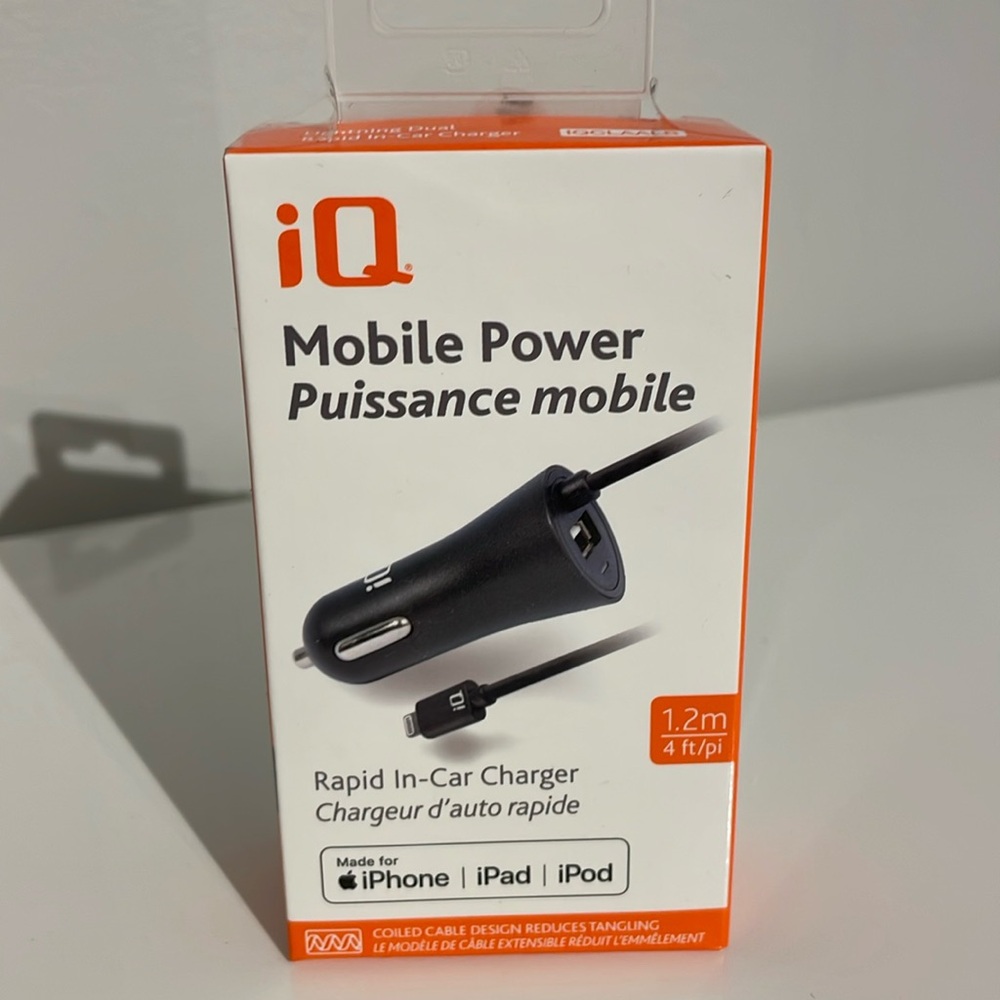 Free With Purchase! iQ Mobile Power Rapid In-Car Charger